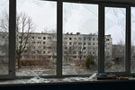 Разрушенное жилое здание в Соледаре, январь 2023 года